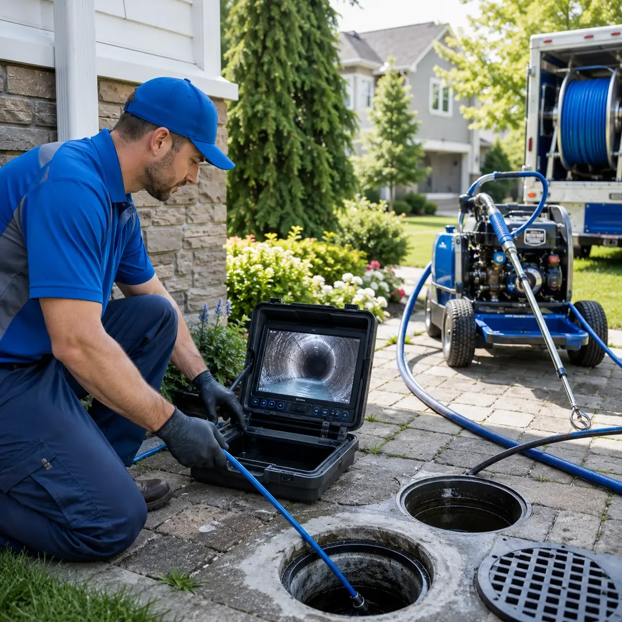 Outdoor drain cleaning professionals serving Baskin, LA