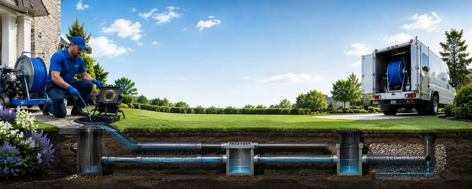 Outdoor drain cleaning information for Baskin, LA
